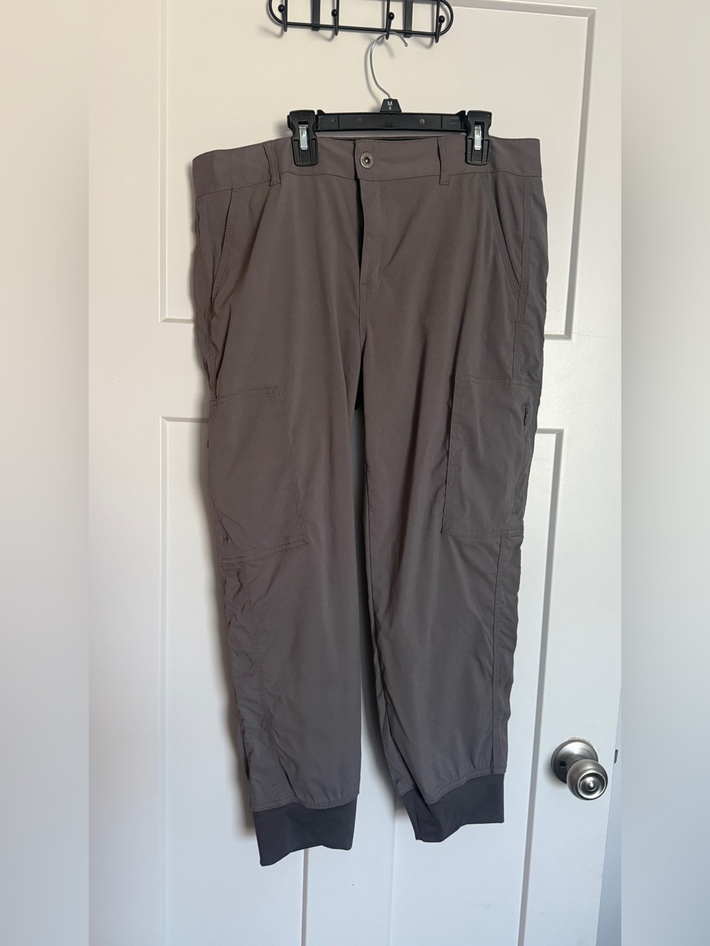 Prana Woman’s Taupe Grey Cargo Joggers